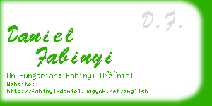 daniel fabinyi business card